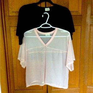 2 sheer sport tops